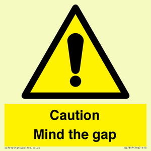 Caution Mind the gap